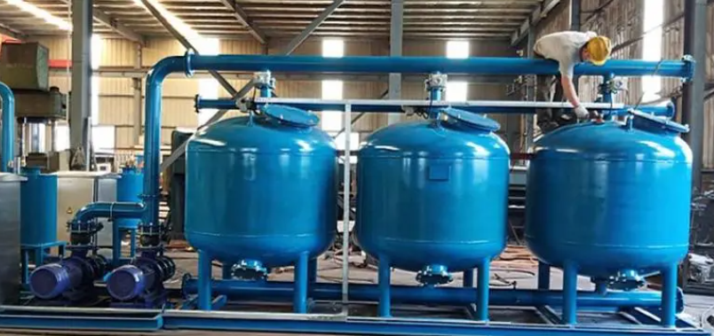 工業淺層砂過濾器應用現場